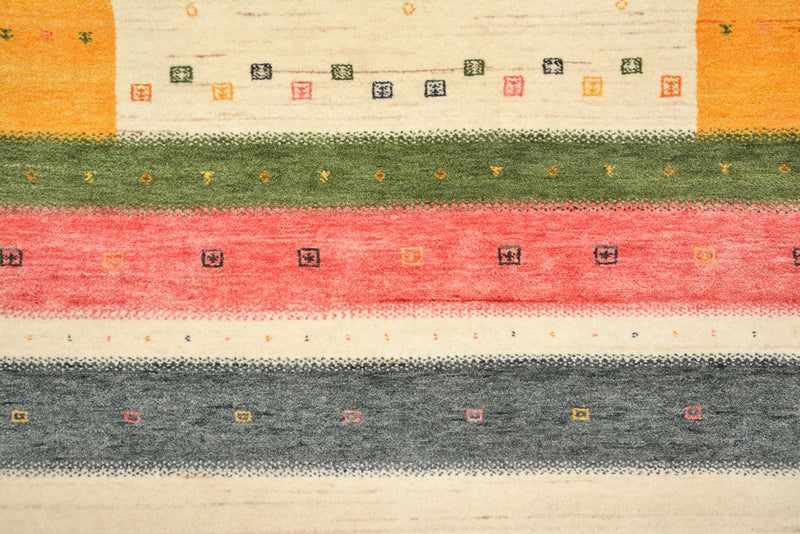 Loper Gabbeh Tapijt - Loribaft Indus - 195 x 101 cm - licht beige