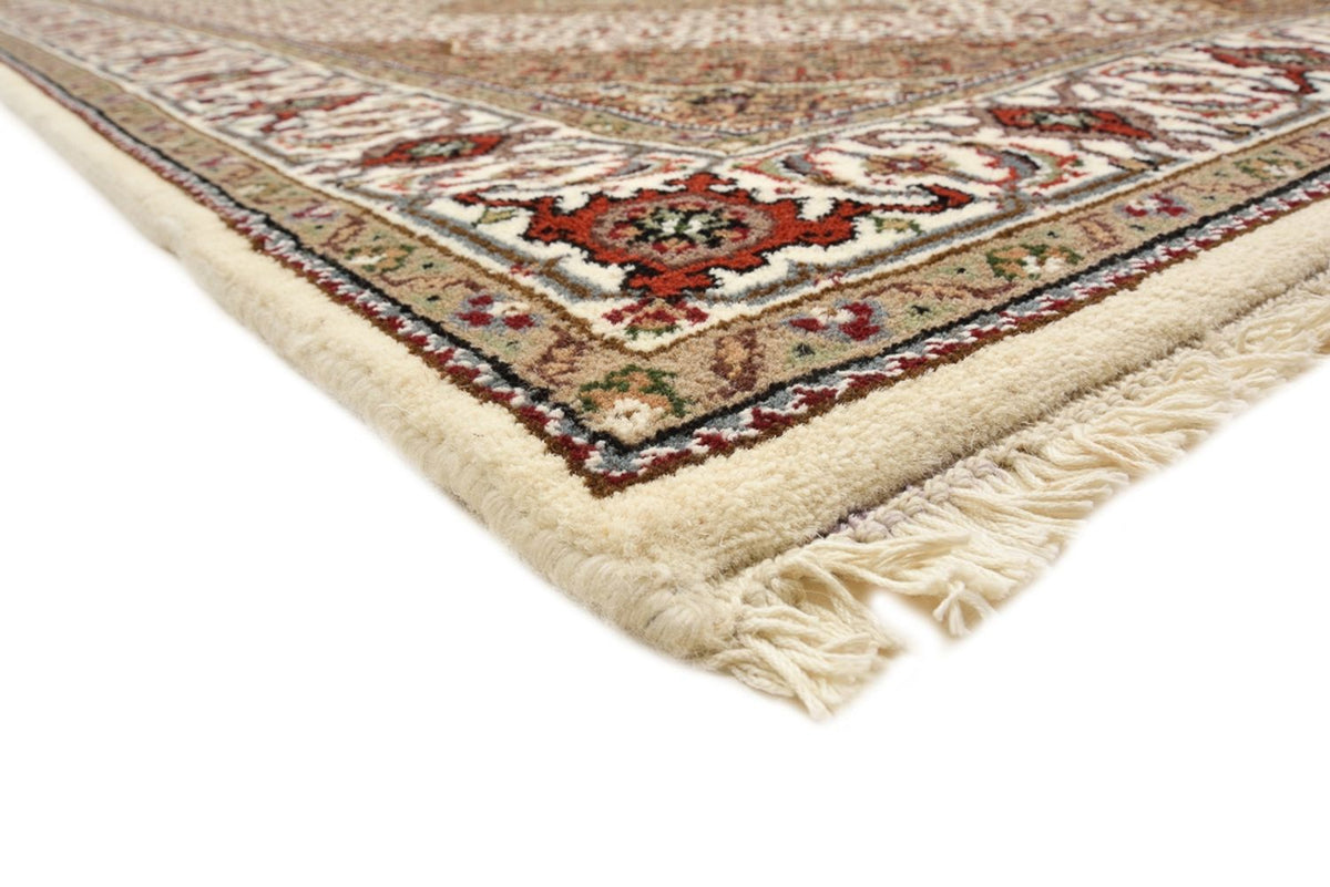 Loper Oosters tapijt - Tabriz - 372 x 121 cm - licht beige