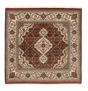 Oosters tapijt - Tabriz - 93 x 89 cm - crème