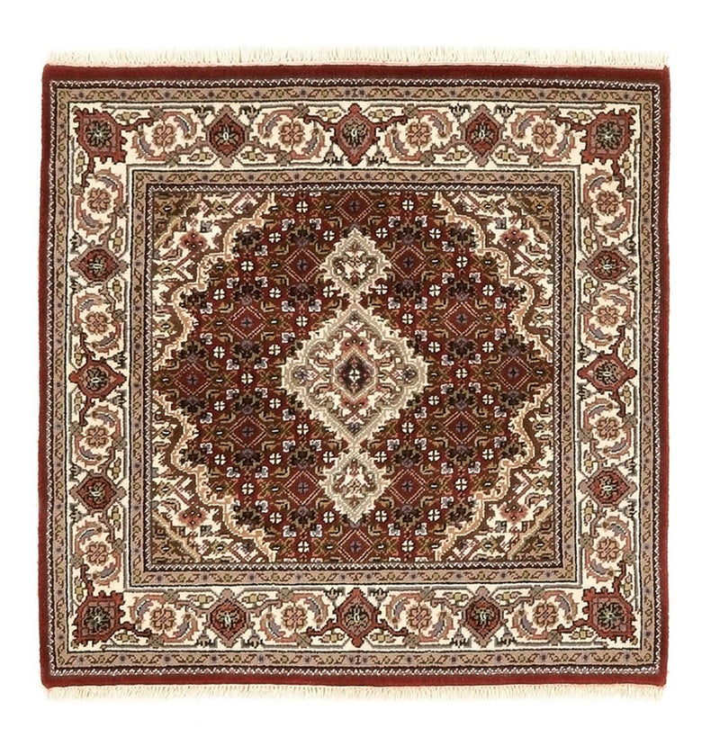 Oosters tapijt - Tabriz - 93 x 89 cm - crème