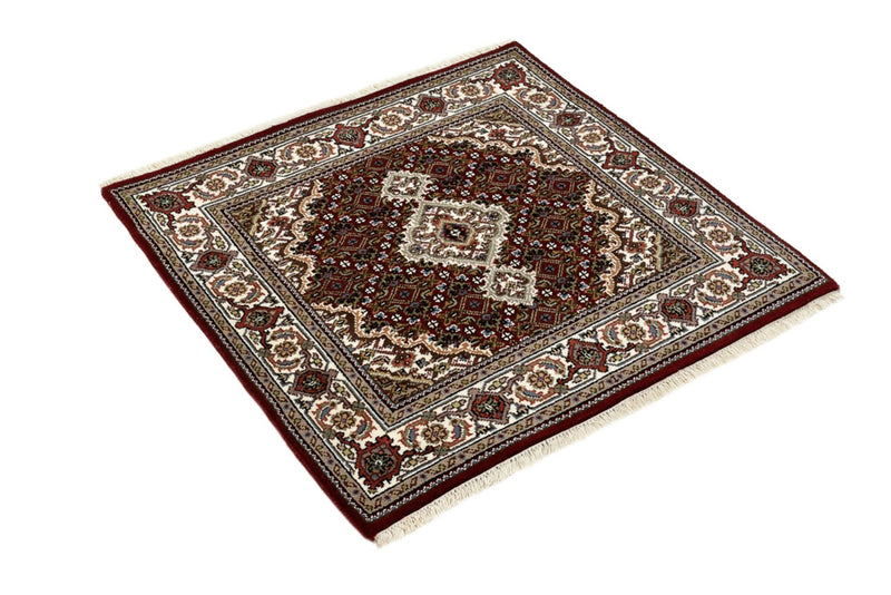 Oosters tapijt - Tabriz - 93 x 89 cm - crème