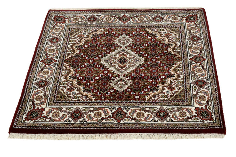 Oosters tapijt - Tabriz - 93 x 89 cm - crème