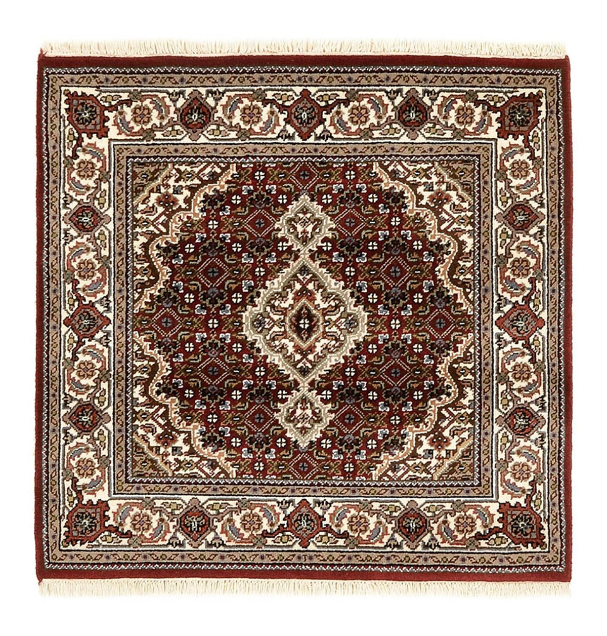 Oosters tapijt - Tabriz - 94 x 89 cm - crème
