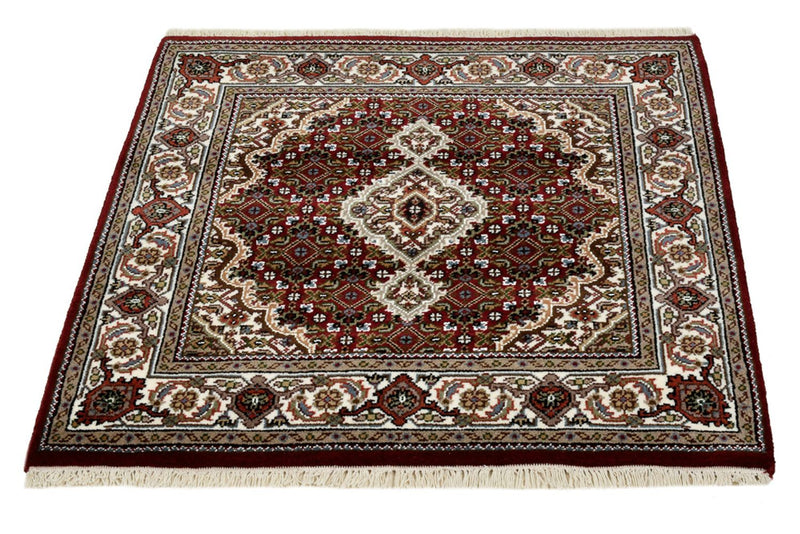 Oosters tapijt - Tabriz - 94 x 89 cm - crème