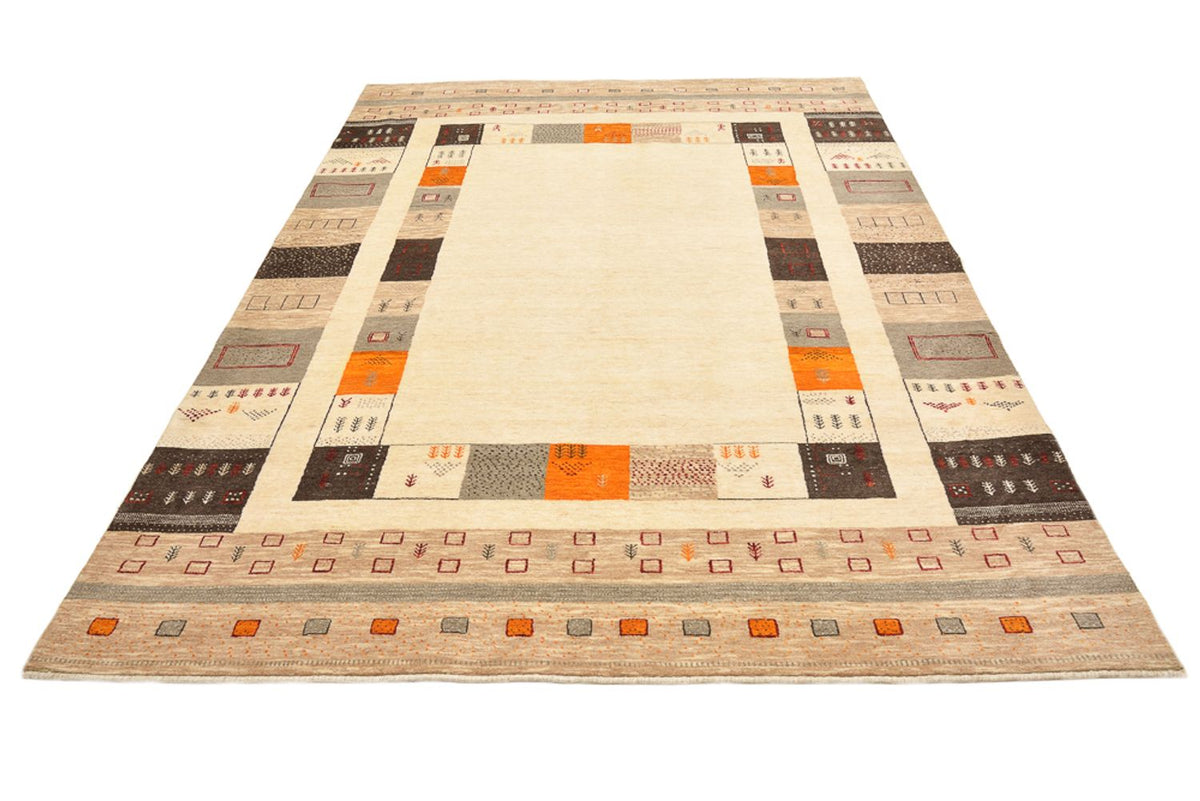 Gabbeh Tapijt - Loribaft Indus - 281 x 203 cm - licht beige