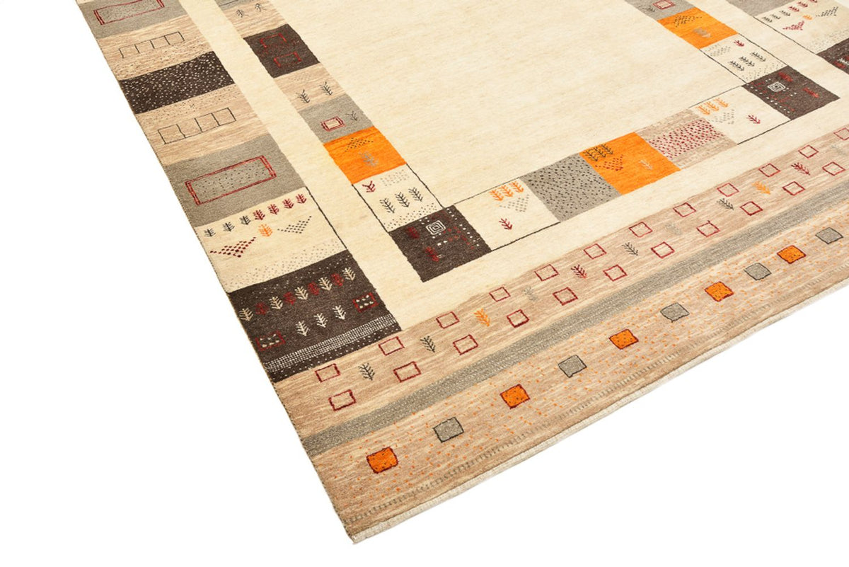 Gabbeh Tapijt - Loribaft Indus - 281 x 203 cm - licht beige