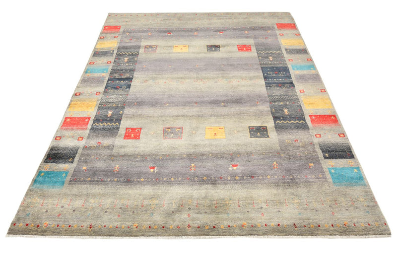 Gabbeh Tapijt - Loribaft Indus - 241 x 175 cm - zand
