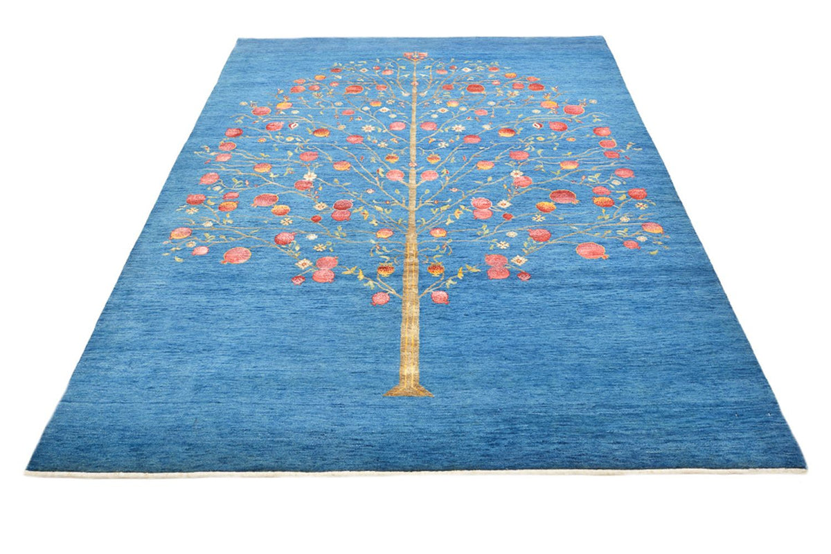 Gabbeh Tapijt - Loribaft Indus - 243 x 177 cm - blauw