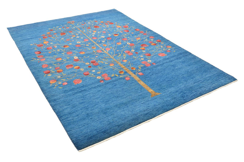 Gabbeh Tapijt - Loribaft Indus - 243 x 177 cm - blauw