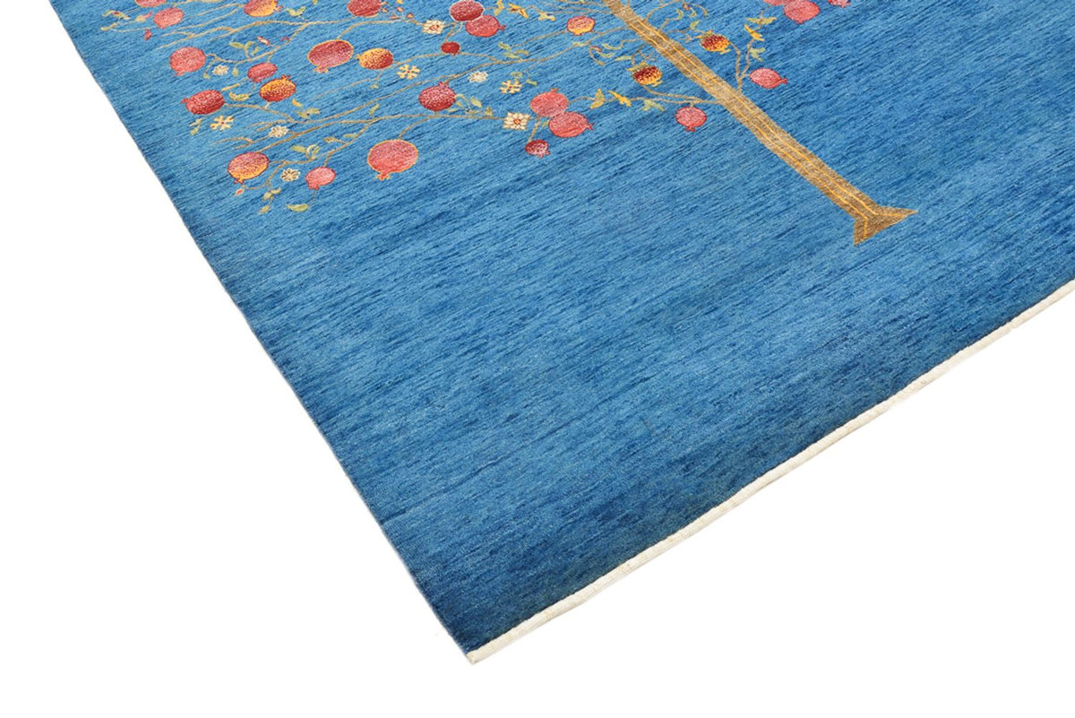 Gabbeh Tapijt - Loribaft Indus - 243 x 177 cm - blauw