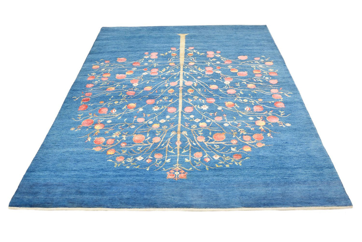Gabbeh Tapijt - Loribaft Indus - 243 x 177 cm - blauw