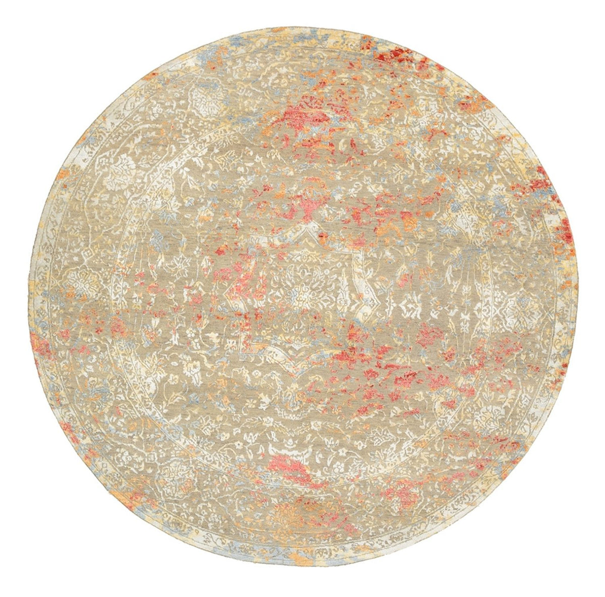 Designer tapijt rond  - 204 x 202 cm - zand