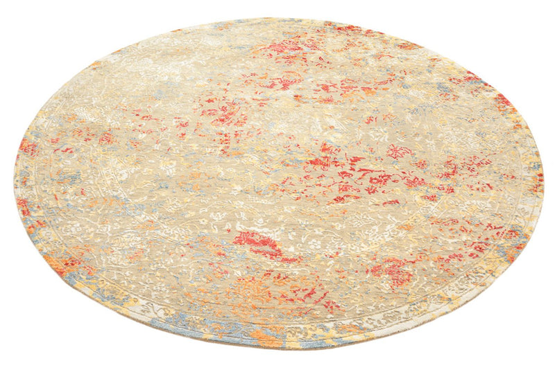 Designer tapijt rond  - 204 x 202 cm - zand