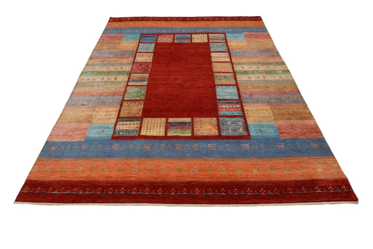 Gabbeh Tapijt - Loribaft Indus - 299 x 203 cm - rood