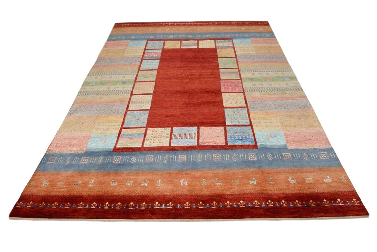 Gabbeh Tapijt - Loribaft Indus - 299 x 203 cm - rood