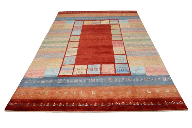 Gabbeh Tapijt - Loribaft Indus - 299 x 203 cm - rood