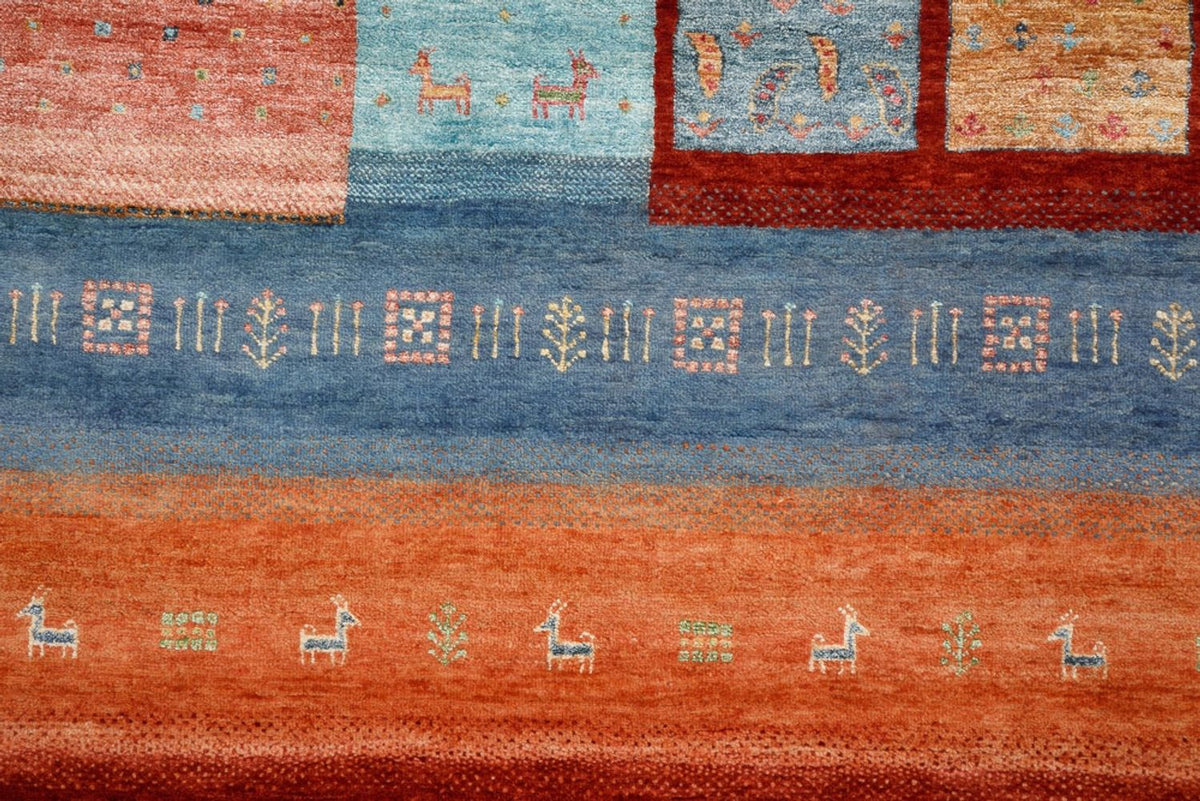 Gabbeh Tapijt - Loribaft Indus - 302 x 253 cm - rood