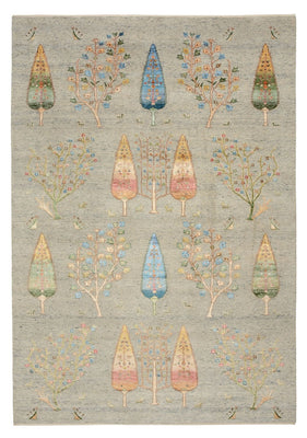 Gabbeh Tapijt - Loribaft Indus - 295 x 206 cm - lichtgrijs