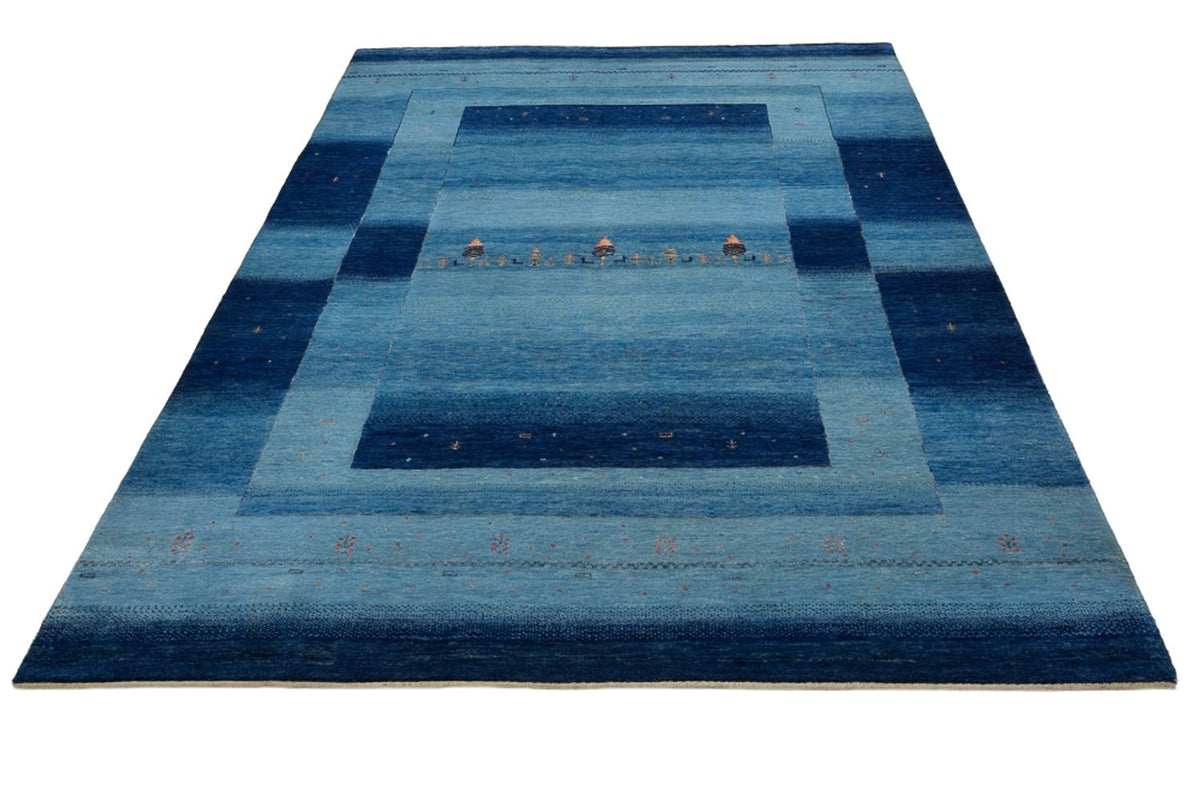 Gabbeh Tapijt - Loribaft Indus - 241 x 175 cm - blauw