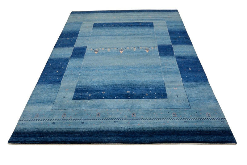 Gabbeh Tapijt - Loribaft Indus - 241 x 175 cm - blauw