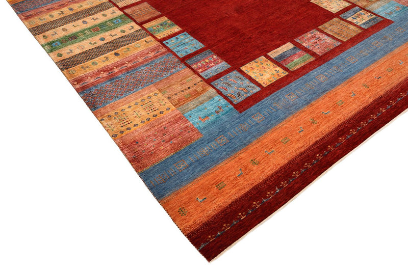 Gabbeh Tapijt - Loribaft Indus - 342 x 253 cm - rood