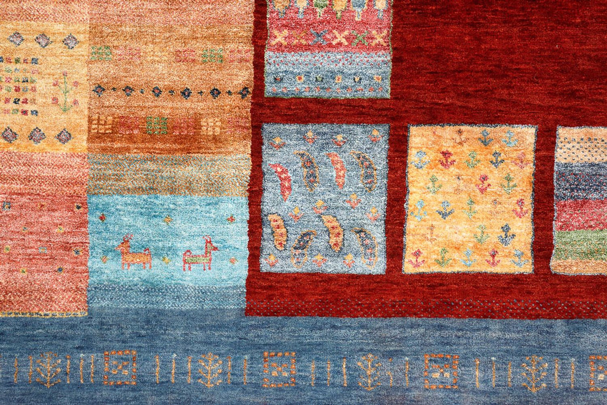 Gabbeh Tapijt - Loribaft Indus - 342 x 253 cm - rood