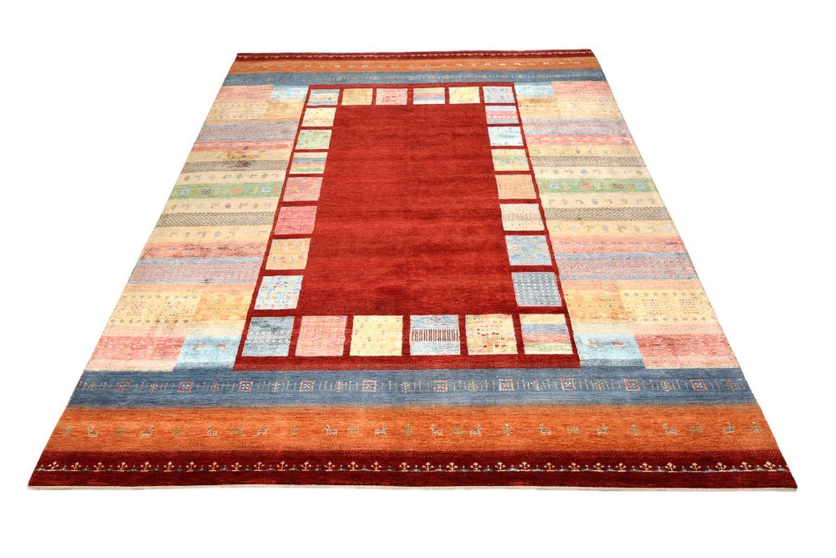 Gabbeh Tapijt - Loribaft Indus - 342 x 253 cm - rood