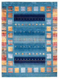 Gabbeh Tapijt - Loribaft Indus - 338 x 249 cm - blauw