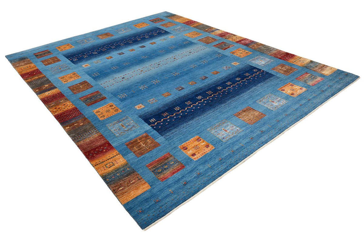 Gabbeh Tapijt - Loribaft Indus - 338 x 249 cm - blauw