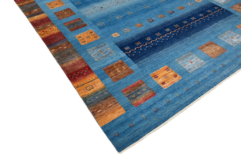 Gabbeh Tapijt - Loribaft Indus - 338 x 249 cm - blauw
