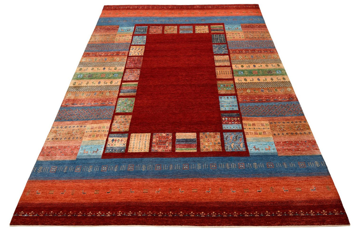 Gabbeh Tapijt - Loribaft Indus - 299 x 207 cm - rood