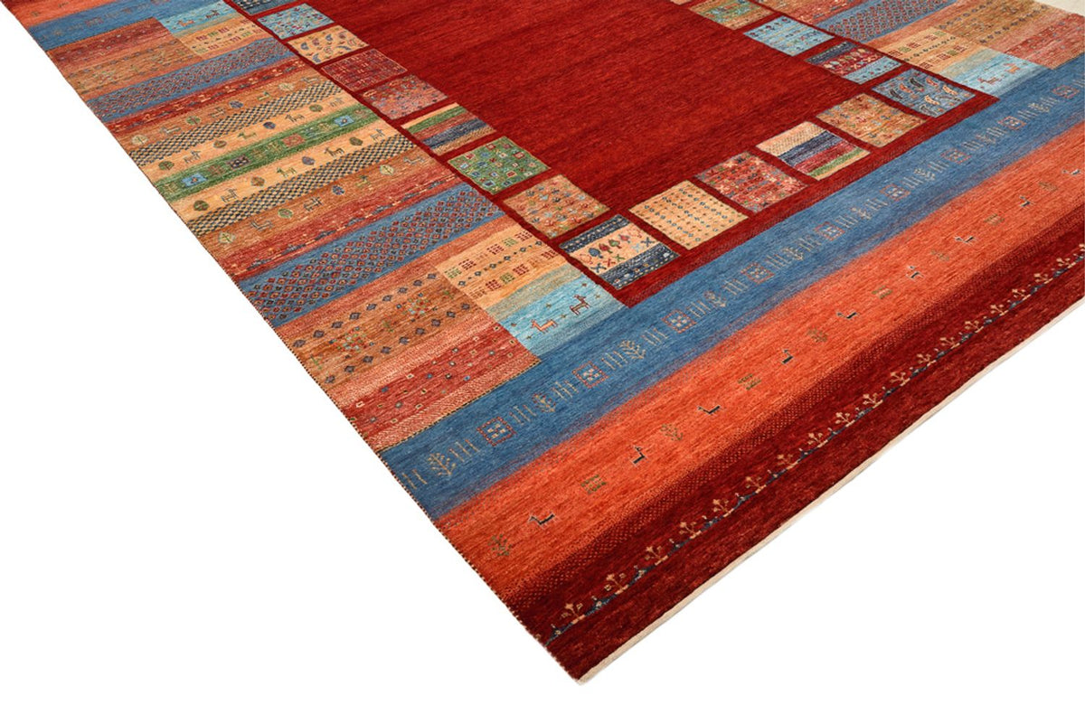 Gabbeh Tapijt - Loribaft Indus - 299 x 207 cm - rood