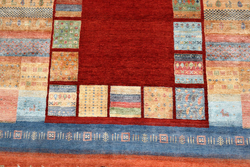 Gabbeh Tapijt - Loribaft Indus - 299 x 207 cm - rood