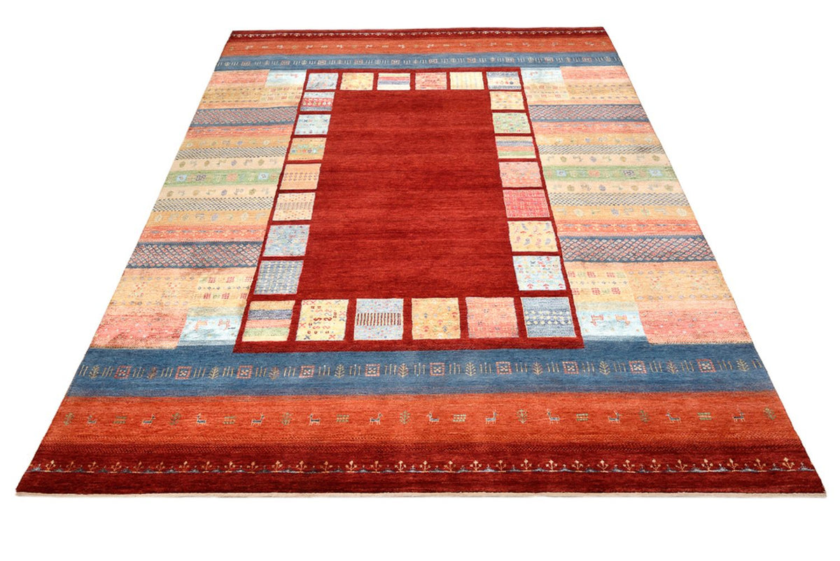 Gabbeh Tapijt - Loribaft Indus - 299 x 207 cm - rood