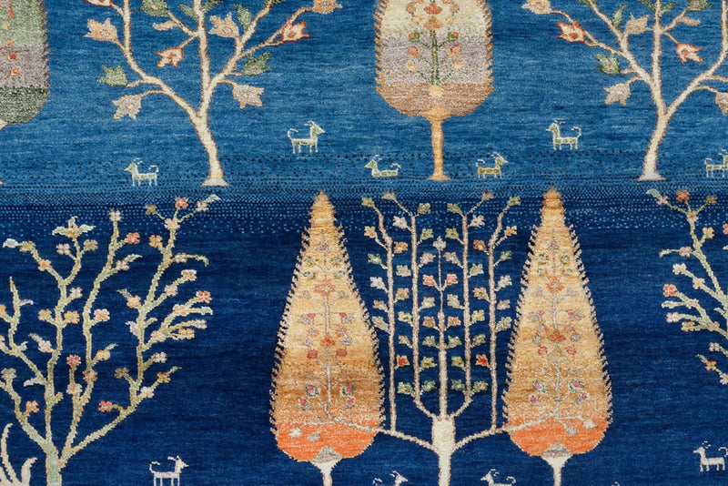 Gabbeh Tapijt - Loribaft Indus - 204 x 155 cm - lichtblauw