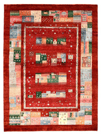 Gabbeh Tapijt - Loribaft Indus - 239 x 177 cm - rood