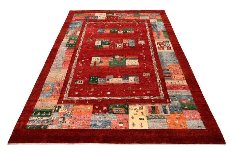 Gabbeh Tapijt - Loribaft Indus - 239 x 177 cm - rood