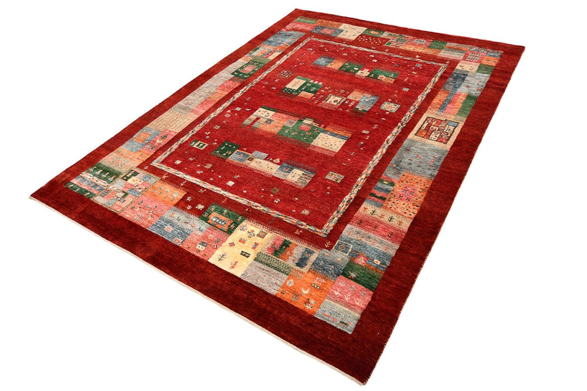 Gabbeh Tapijt - Loribaft Indus - 239 x 177 cm - rood