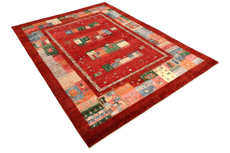 Gabbeh Tapijt - Loribaft Indus - 239 x 177 cm - rood