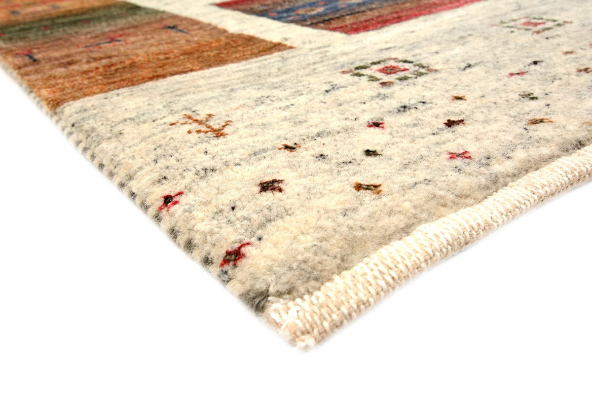 Gabbeh Tapijt - Loribaft Indus vierkant  - 205 x 204 cm - crème