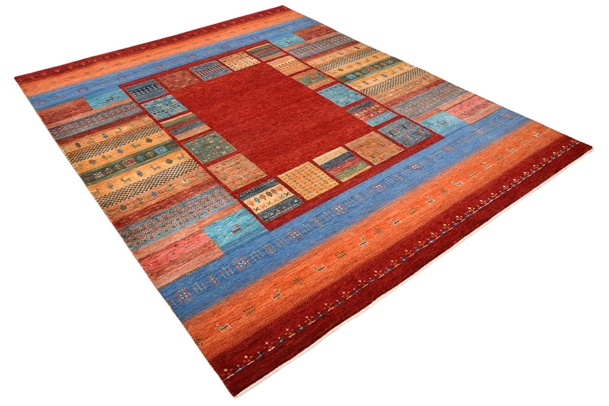 Gabbeh Tapijt - Loribaft Indus - 249 x 206 cm - rood