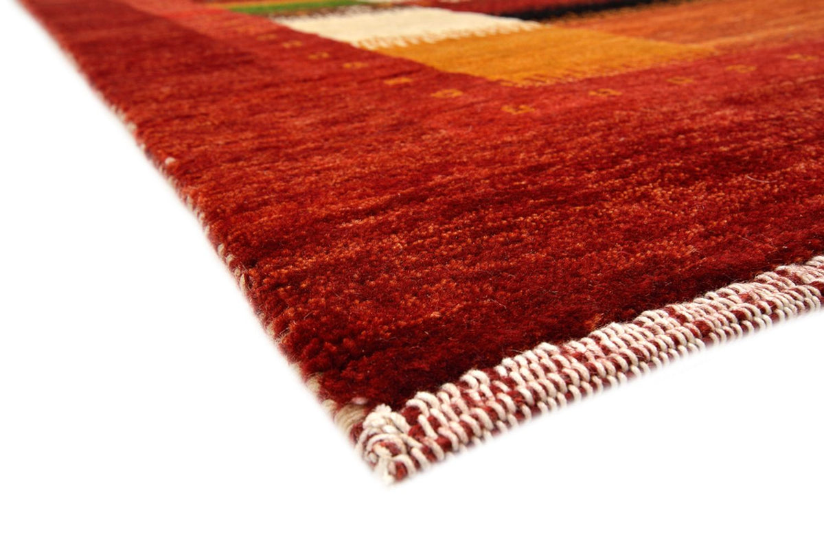 Loper Gabbeh Tapijt - Loribaft Indus - 386 x 83 cm - rood
