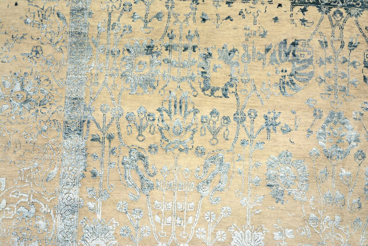 Designer tapijt - 372 x 268 cm - licht beige