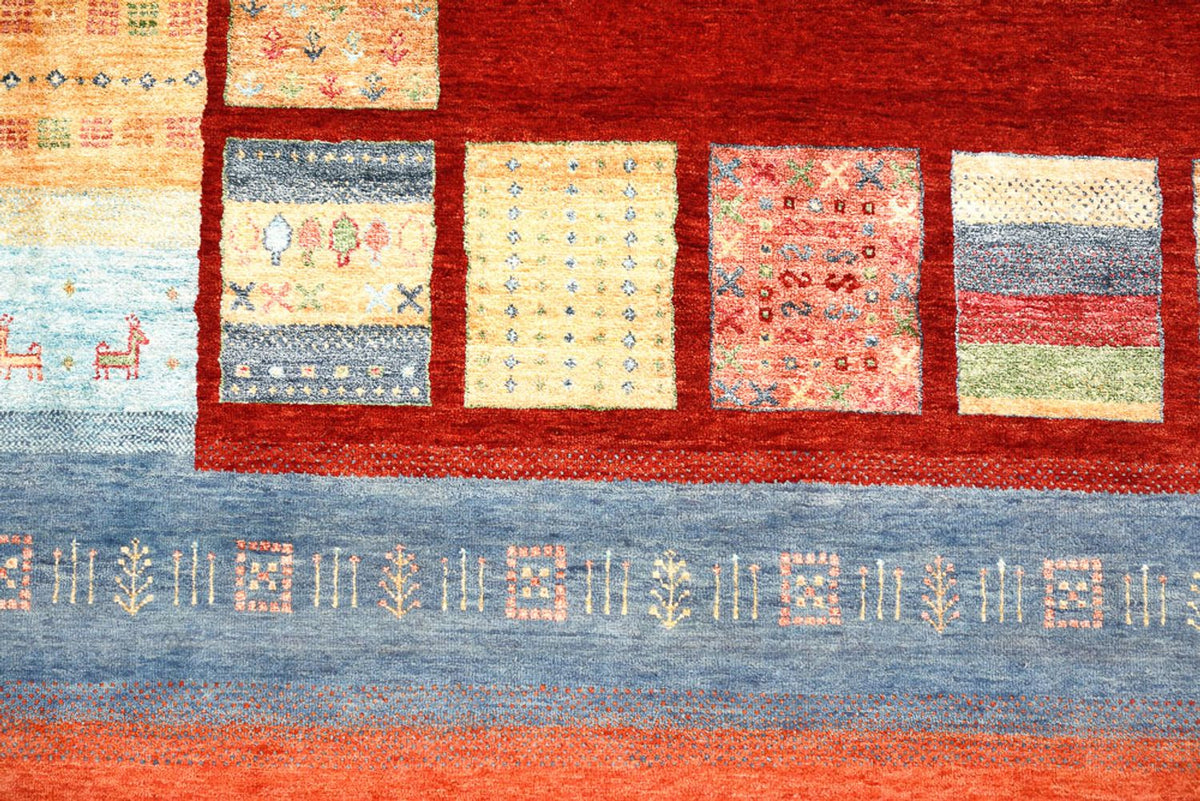 Gabbeh Tapijt - Loribaft Indus - 336 x 250 cm - rood