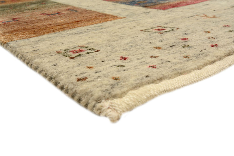 Gabbeh Tapijt - Loribaft Indus vierkant  - 254 x 251 cm - licht beige