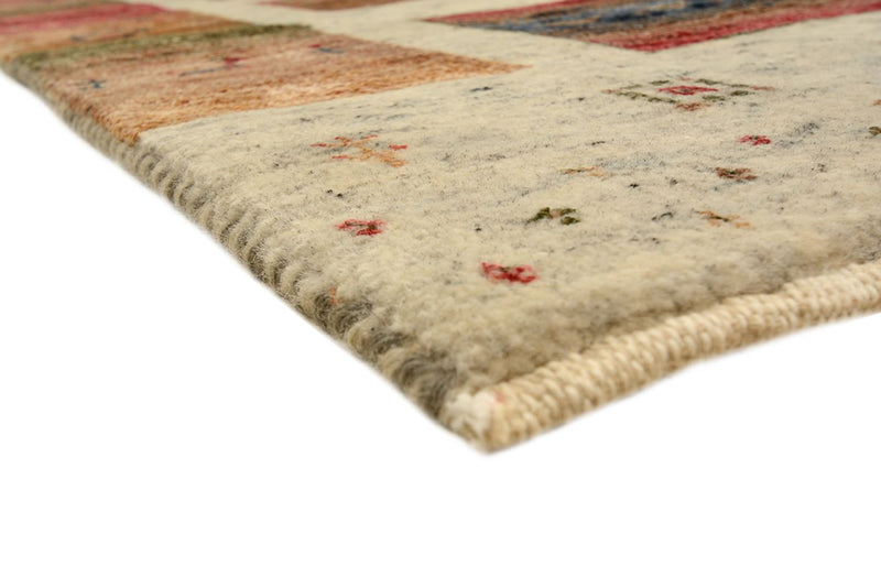 Gabbeh Tapijt - Loribaft Indus vierkant  - 202 x 199 cm - licht beige
