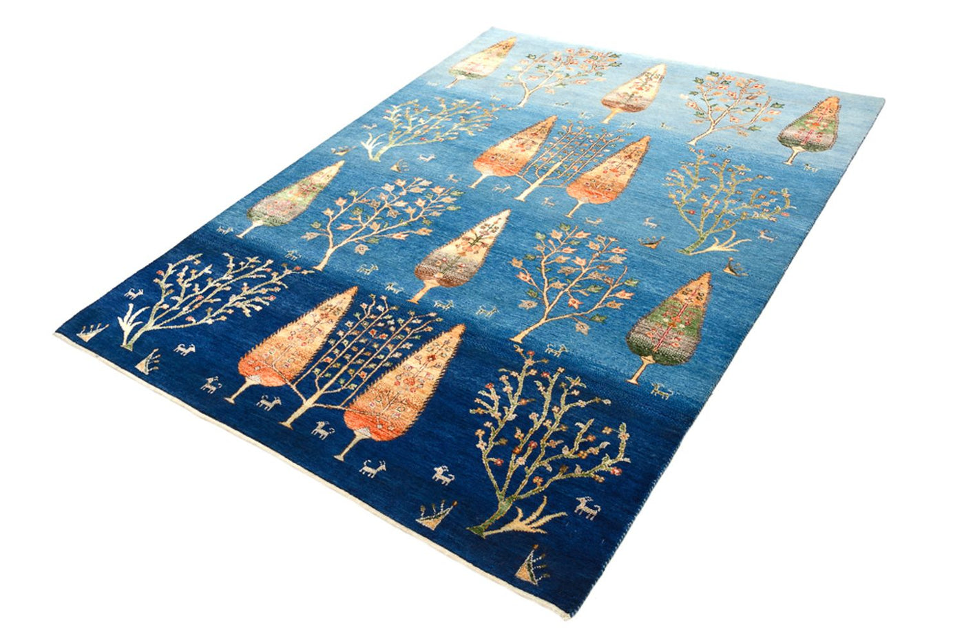 Gabbeh Tapijt - Loribaft Indus - 203 x 155 cm - zee blauw