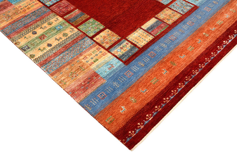 Gabbeh Tapijt - Loribaft Indus - 199 x 153 cm - rood