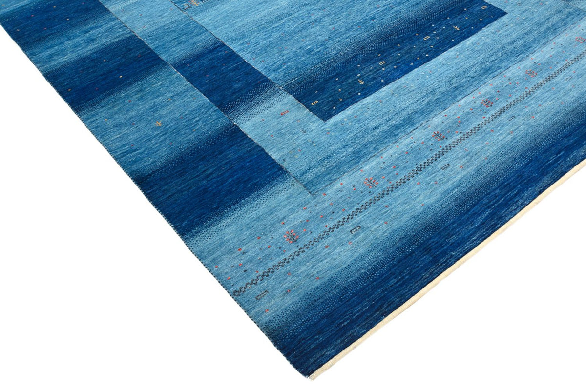 Gabbeh Tapijt - Loribaft Indus - 294 x 205 cm - zee blauw