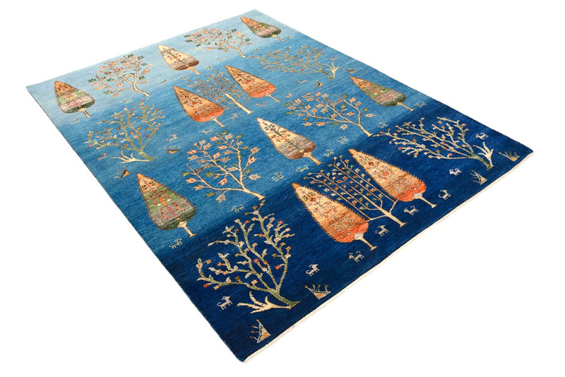 Gabbeh Tapijt - Loribaft Indus - 247 x 173 cm - zee blauw